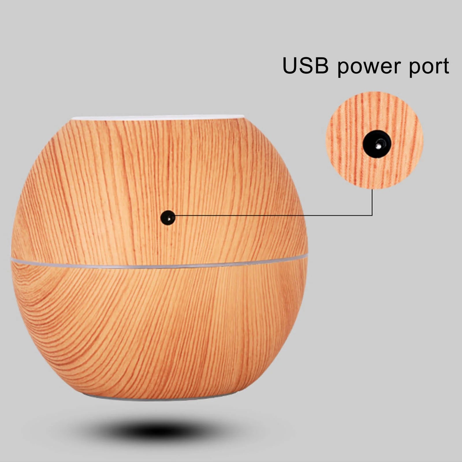 Aromatherapy Essential Oil Diffuser – Ultrasonic Mist Humidifier with Auto-Off & LED Colors for Home or Office