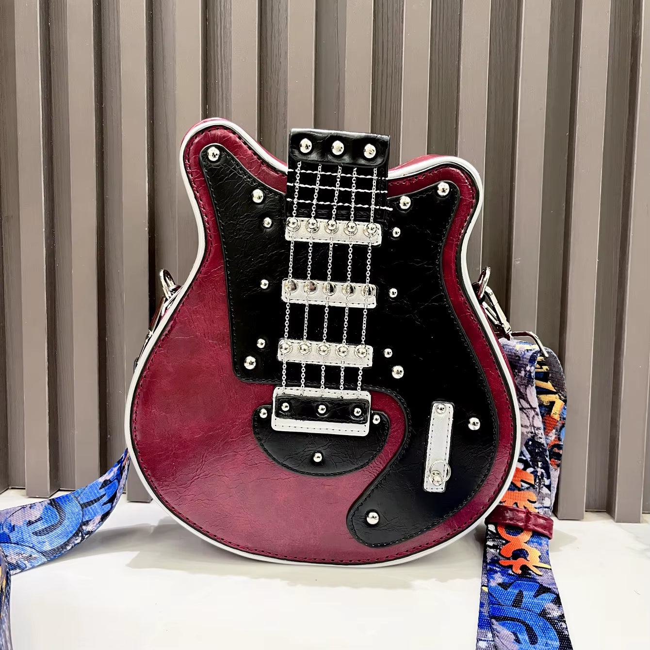 Guitar Style Leather Purse